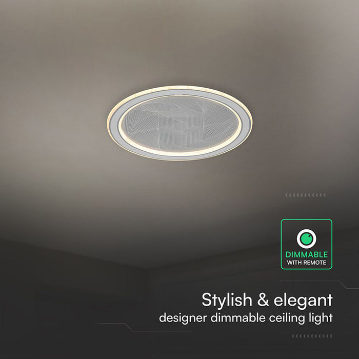 LED ПЛАФОН 50W ДИСТАНЦИОННО УПРАВЛЕНИЕ СИВ 84032 V-TAC