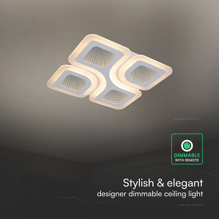 LED ПЛАФОН 70W ДИСТАНЦИОННО УПРАВЛЕНИЕ БЯЛ 84035 V-TAC