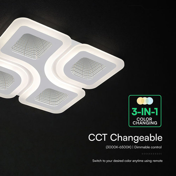 LED ПЛАФОН 70W ДИСТАНЦИОННО УПРАВЛЕНИЕ БЯЛ 84035 V-TAC