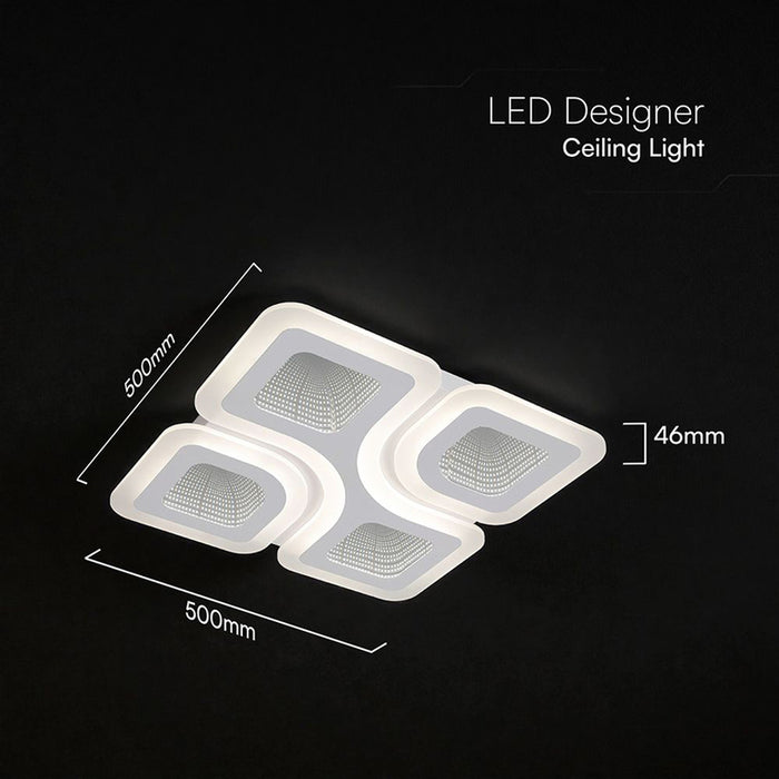 LED ПЛАФОН 70W ДИСТАНЦИОННО УПРАВЛЕНИЕ БЯЛ 84035 V-TAC