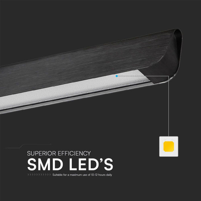 LED ЛИНЕЕН ПЕНДЕЛ ДИФУЗЕР 36W CCT ЧЕРЕН V-TAC