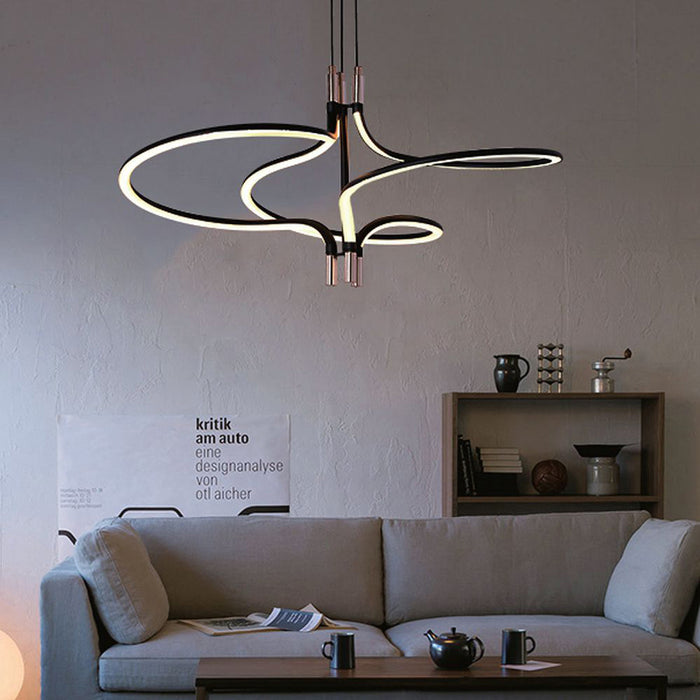LED ПЕНДЕЛ 30W 3000K ЗЛАТО/ЧЕРЕН V-TAC