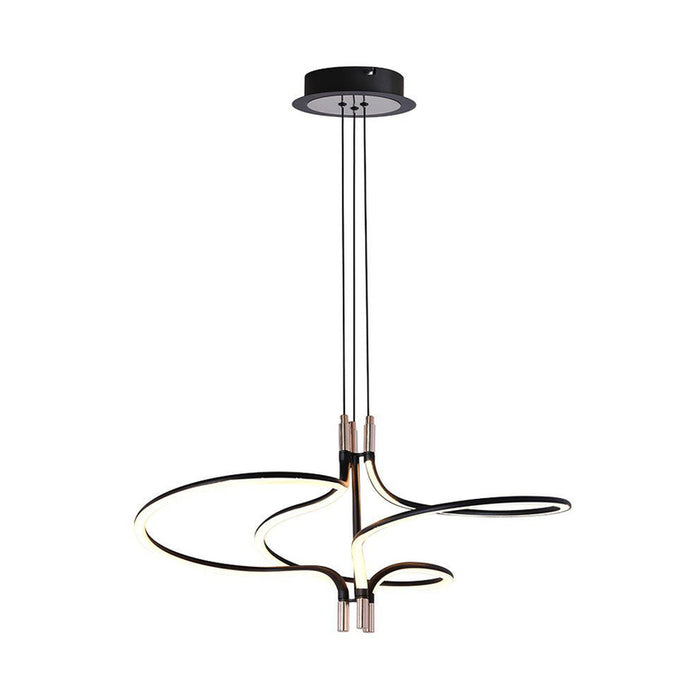 LED ПЕНДЕЛ 30W 3000K ЗЛАТО/ЧЕРЕН V-TAC