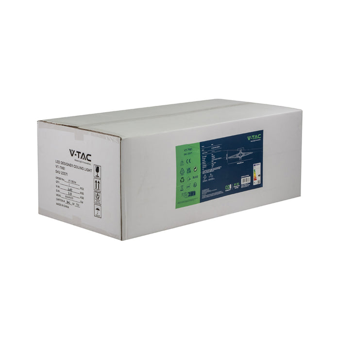 LED ПЛАФОН 36W 3000K ЗЛАТО/ЧЕРЕН V-TAC
