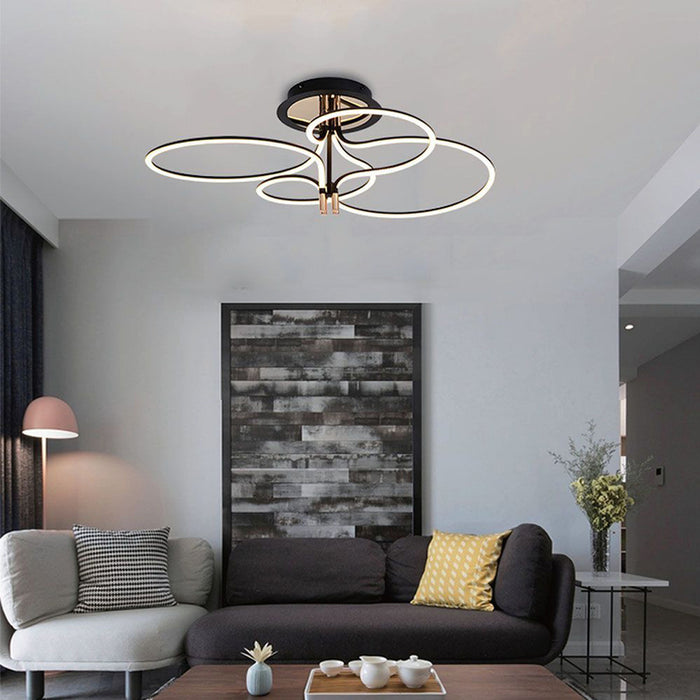 LED ПЛАФОН 36W 3000K ЗЛАТО/ЧЕРЕН V-TAC