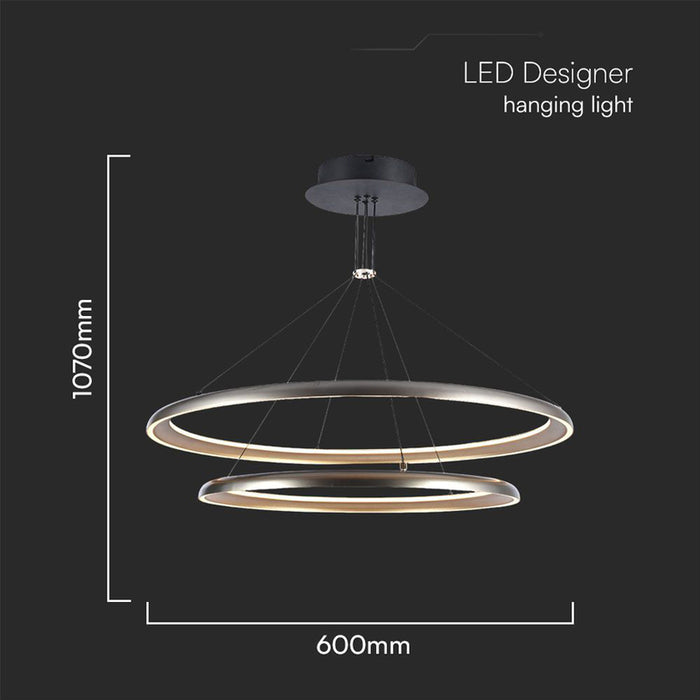 LED ПЕНДЕЛ 65W 3000K ЗЛАТО/БЯЛ V-TAC