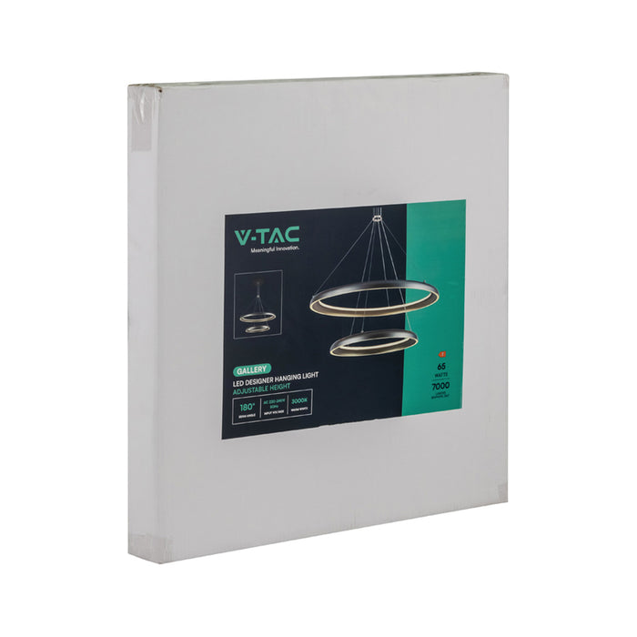 LED ПЕНДЕЛ 65W 3000K ЗЛАТО/БЯЛ V-TAC