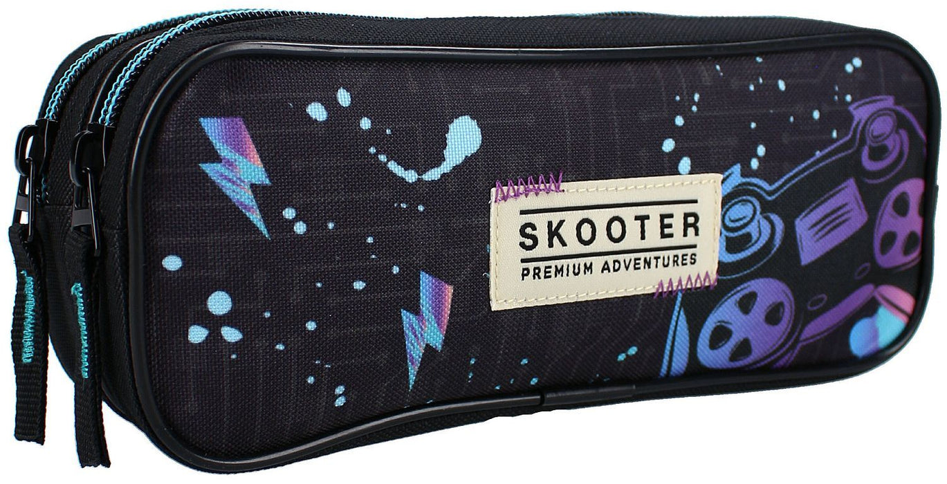 Ученически несесер Vadobag Skooter - Game Face On, 2 ципа