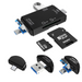 VAKOSS ЧЕТЕЦ НА КАРТИ 6IN1 USB A / MICRO USB / USB C / SD