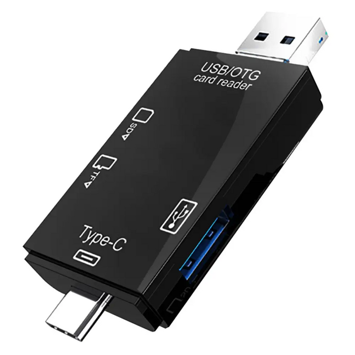 VAKOSS ЧЕТЕЦ НА КАРТИ 6IN1 USB A / MICRO USB / USB C / SD