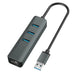 VAKOSS HUB USB 3.0 + RJ45 ETHERNET TC-4502X