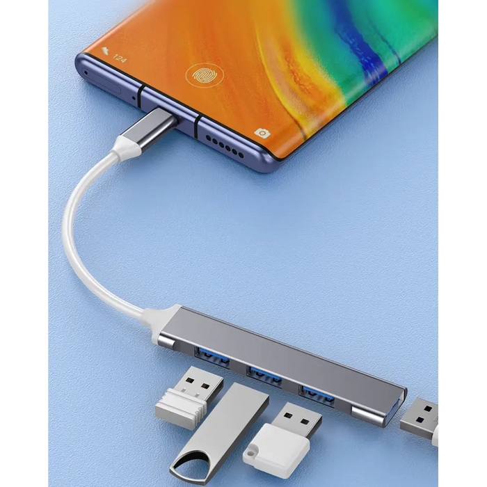 VAKOSS ХЪБ USB-C TC-4125X 1XUSB 3.0 3XUSB 2.0