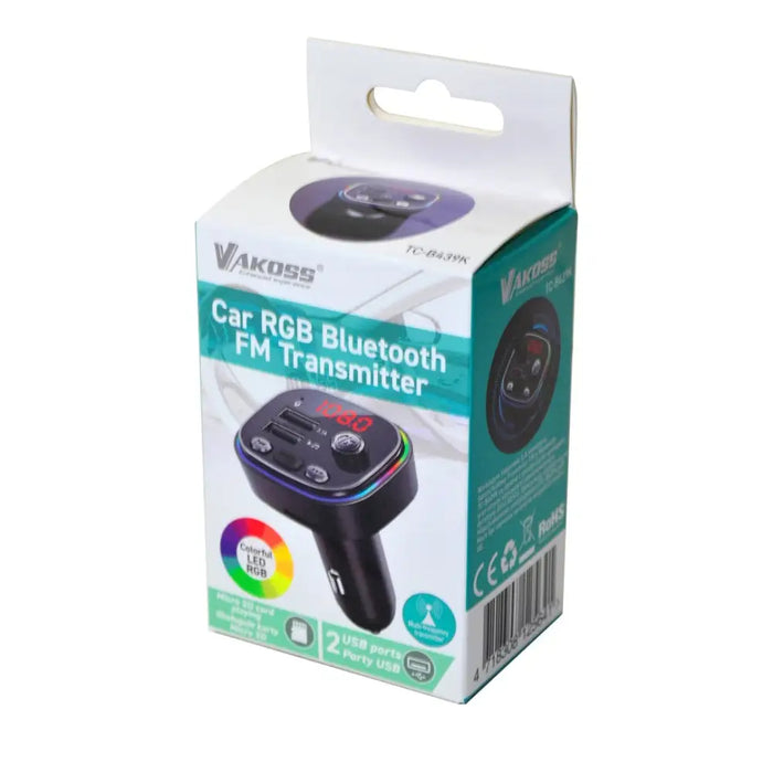 Vakoss TC-B439K FM предавател 87.5 - 108 MHz Bluetooth/USB
