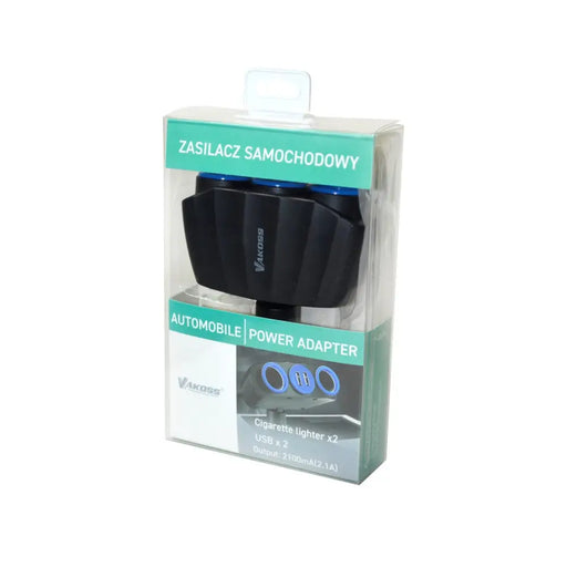 Vakoss TP-3268K 2xUSB разклонител за запалка