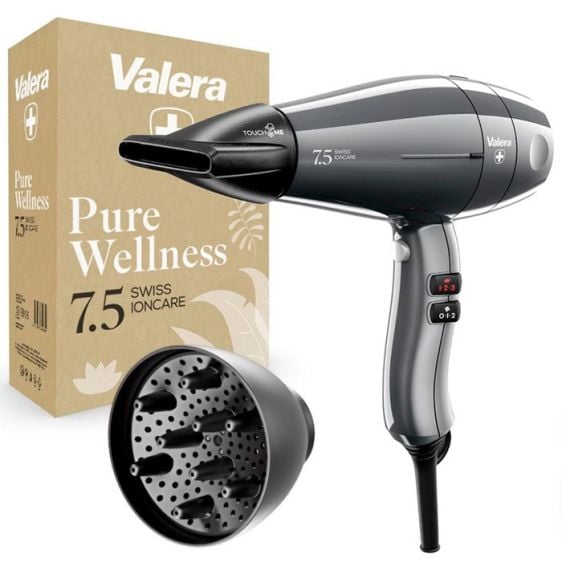 Професионален сешоар VALERA Swiss Ioncare SIC 7.5 RC, 2000 W, Grey