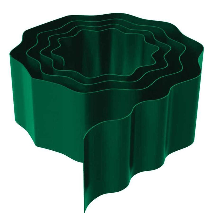 Бордюр-разделител за трева Valvnos - 9 m x 15 cm, зелен