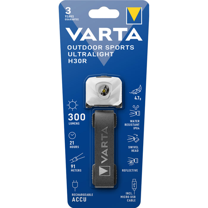 Фенер VARTA SPORTS ULTRALIGHT H30R WH