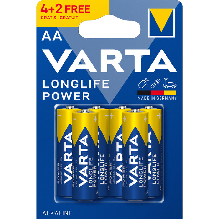 БАТЕРИИ VARTA LONGLIFE POWER AA