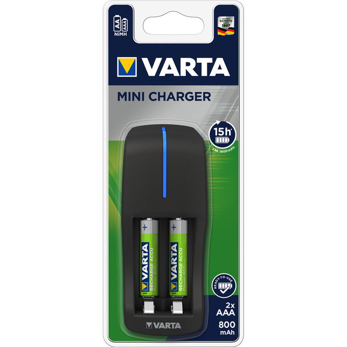 ЗАРЯДНО УСТРОЙСТВО С БАТЕРИ VARTA MINI AAA 800 mAh