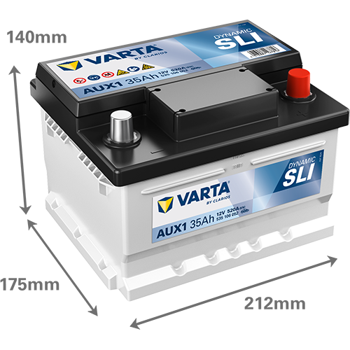 VARTA DYNAMIC SLI AUX1 35AH 520A R+