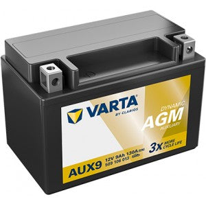 VARTA DYNAMIC AGM AUX9 YTX9 9AH 130A L+