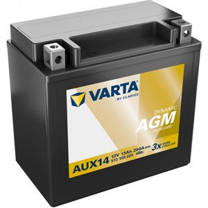 VARTA DYNAMIC AGM AUX14 YTX14 13AH 200A L+