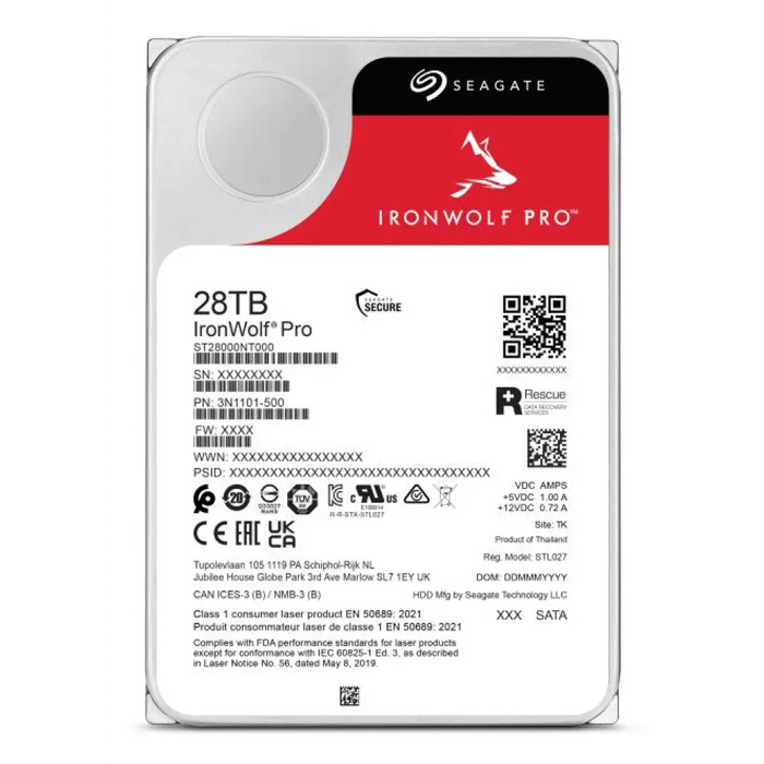 Вътрешен твърд диск Seagate IronWolf Pro ST28000NT000 28 TB