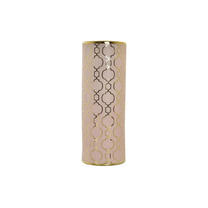 Ваза DKD Home Decor 13,5 x 13,5 x 36 cm Порцелан Розов