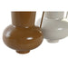 Ваза DKD Home Decor 13 x 12.5 x 17 cm Бежов Метал Оранжев