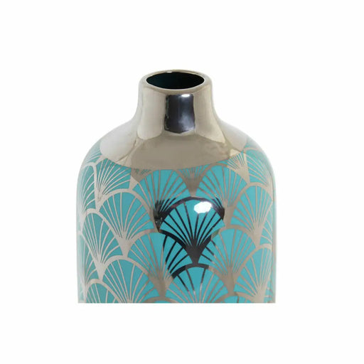 Ваза DKD Home Decor 13 x 13 x 26 cm Порцелан цвят тюркоаз
