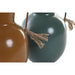 Ваза DKD Home Decor 14.5 x 13 x 24 cm Метал Оранжев Зелен