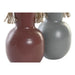 Ваза DKD Home Decor 14 x 13 x 24 cm Сив Метал теракота (2