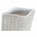 Ваза DKD Home Decor 20 x 12 x 58 cm Бял Смола Модерен