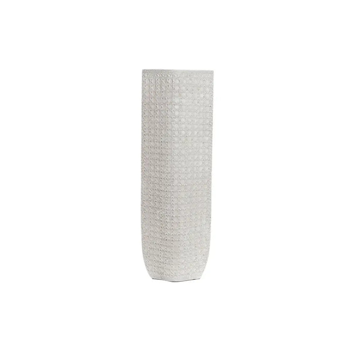 Ваза DKD Home Decor 20 x 12 x 58 cm Бял Смола Модерен