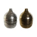 Ваза DKD Home Decor 20 x 20 x 28,5 cm Сребрист Златен