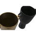 Ваза DKD Home Decor 23 x 16 x 29 cm Черен Златен Алуминий