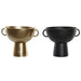 Ваза DKD Home Decor 34 x 28 x 26 cm Черен Златен Алуминий