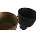 Ваза DKD Home Decor 36 x 29 x 33 cm Черен Златен Алуминий