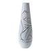 Ваза DKD Home Decor Абстрактен Бял Смола Модерен (31.5 x