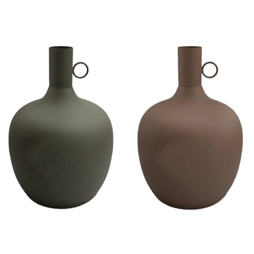 Ваза DKD Home Decor Алуминий Град (27 x 27 x 43 cm) (2 броя)