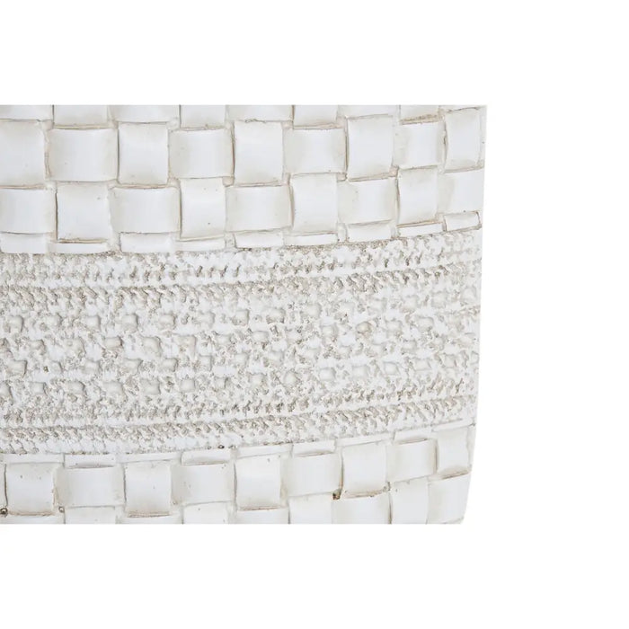 Ваза DKD Home Decor Бял Смола Модерен 18 x 6 x 28 cm