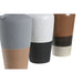 Ваза DKD Home Decor Бял Сив теракота Порцелан 13,3 x 11 x