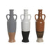 Ваза DKD Home Decor Бял Сив теракота Порцелан 9,6 x 9 x