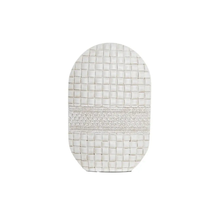 Ваза DKD Home Decor Бял Смола Модерен 18 x 6 x 28 cm