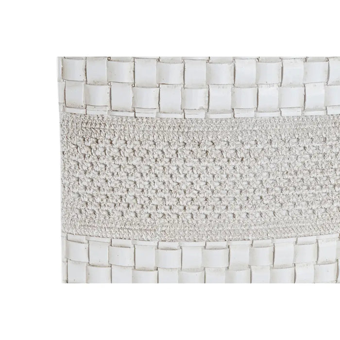Ваза DKD Home Decor Бял Смола Модерен (30 x 10 x 45 cm)