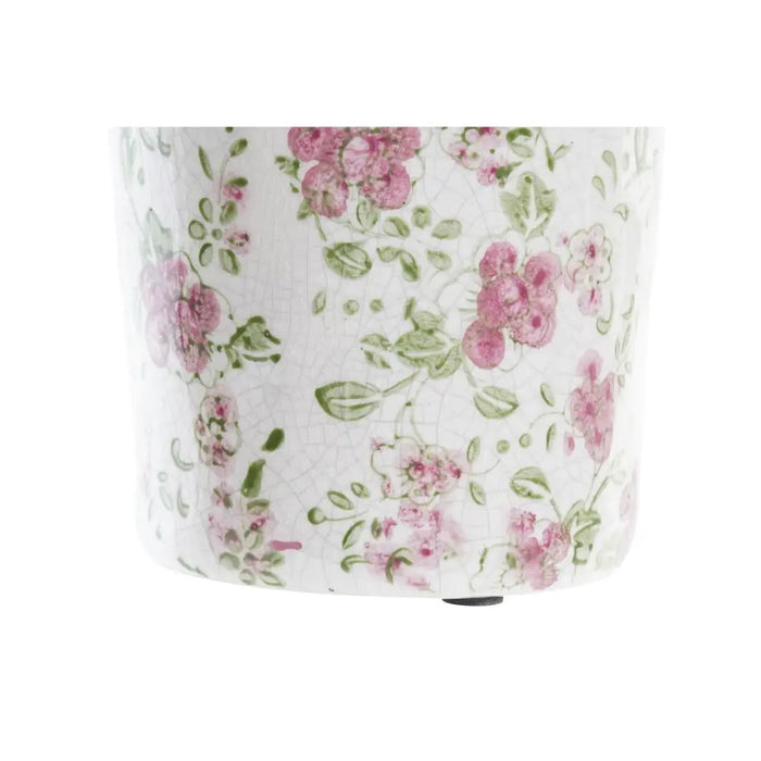 Ваза DKD Home Decor Бял Зелен Кестен Каменинов Shabby Chic