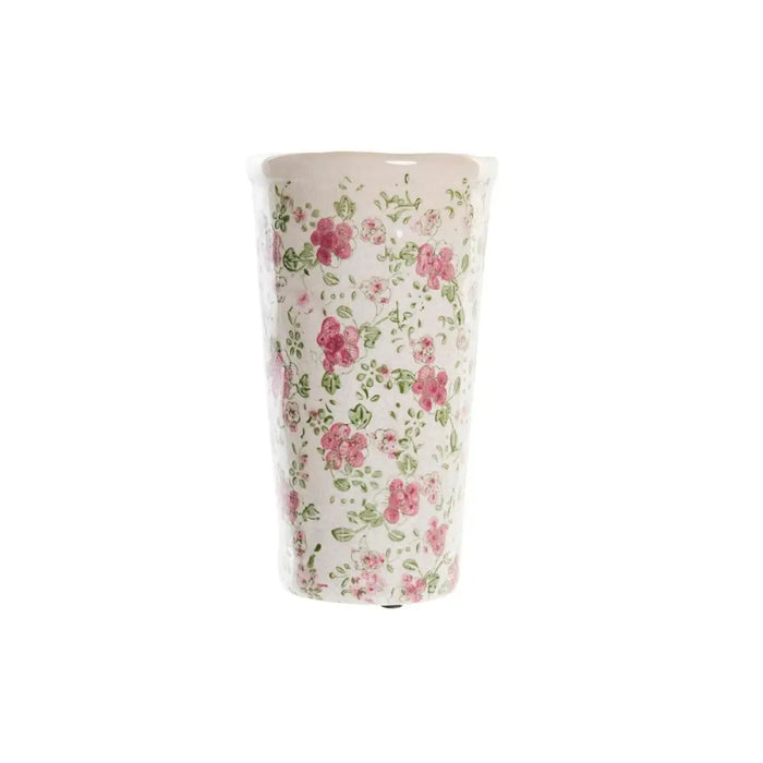 Ваза DKD Home Decor Бял Зелен Кестен Каменинов Shabby Chic