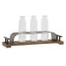 Ваза DKD Home Decor Кафяв Черен Метал Кристал 45 x 11 x 22