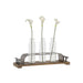 Ваза DKD Home Decor Кафяв Черен Метал Кристал 45 x 11 x 22