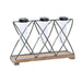 Ваза DKD Home Decor Кафяв Черен Прозрачен Метал Кристал